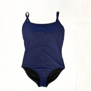 New Johnny Was Navy Blue One Piece Tank Swimsuit